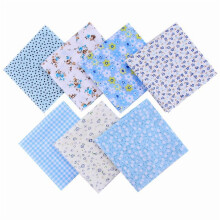 【7-Pack Cotton Fabric Squares】50x50cm DIY Patchwork Material - Floral Printed Quilting Cloth for Sewing & Crafts