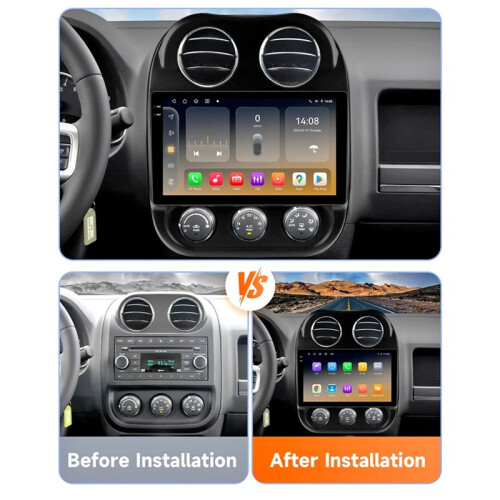 2 Din 10.1 Inch Autoradio Frame/Paneel voor  Compass 2010-2016 Dashboard Montage Frame/Paneel/Adapterplaat 1
