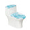 Marble Pattern Toilet Protector Cover Elastic Fabric 1