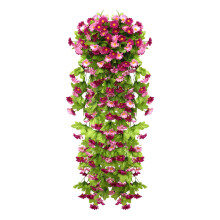 Artificial Succulents Faux Flowers Hanging Basket Fake Flowers for Outside with Pot My Orders past Orders