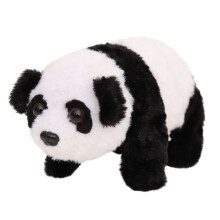 Simulation Pandas Toy, Crawling Panda Interactive Electronic Pet Plush Toy with Sounds and Movements Gifts for Toddlers Birthday, 6.8IN