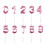 Multicolor Birthday Candles Extended Big Number Cake Toppers 8
