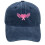 Pink Ribbon Baseball Cap Embroidered Wings Adjustable Denim 1