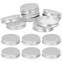 Milk Bottle Caps Aluminum Wide Mouth Lids 50 Pcs