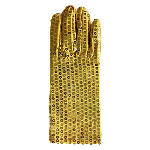 Women's sequin performance gloves for 80s 90s rave parties
