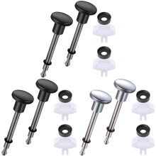 3-Piece Tub Spout Diverter Repair Kit w/ Valve Stems, Cup Seals & Gates – Compatible with Standard Shower/Tub Faucets