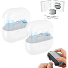 Electric Nail Clippers with LED Light White 2