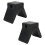 2 Pcs 2-Inch V Stop Roller Boat Trailer Rubber Stop V-Block Black for Yachts and Kayaks 3