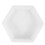 White PP Hexagon Stepping Stone Mold 6-Sided 6