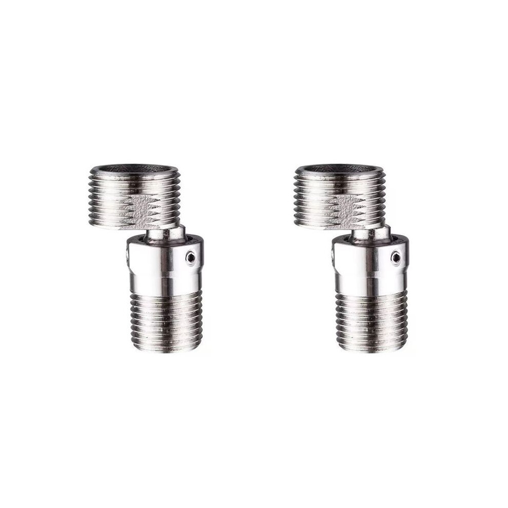 Photos - Other Bathroom Accessories 2X New Angled Curved Foot 360 Rotatable Angle Adjustment Eccentric Screw Corner Wall Mounted Shower Faucet Adapter