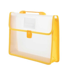 Clear plastic expandable envelope with buckle closure A4