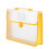 Clear plastic expandable envelope with buckle closure A4 1