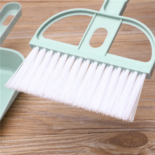 Mini Dustpan and Brush Set Soft Bristles Pink