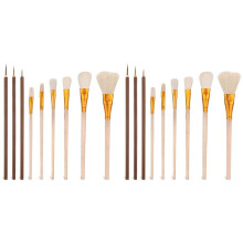 18 Pack Pottery Glaze Brushes Set for Pottery , Acrylic Painting , Watercolor, and Oil Painting - Ceramic Brush Set