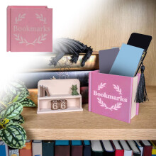 3D Printed Book-Shaped Bookmark Holder – Pink, Booktok Accessory, Gift for Reading Lovers & Bookworms