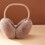 Khaki Winter Earmuffs Foldable Soft Puffy Ear Protection 2
