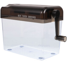 HEMOTON Paper Shredder Grey Lightweight Portable 70-Sheet