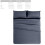 Bedding Set Dark Blue KING 4-Piece Polyester 3