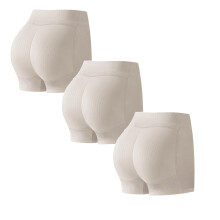Women's Shapewear Shorts with Hip Padding 3 Pack