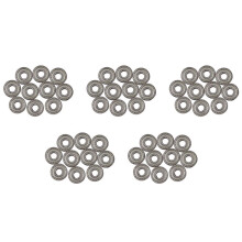 50 Piezas 607ZZ 19 X 7 X6mm Sellada de una  de Profundidad Metal Rodamientos de Bola