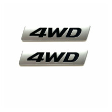 4WD Car Stickers 3D Metal Emblem 1 Piece