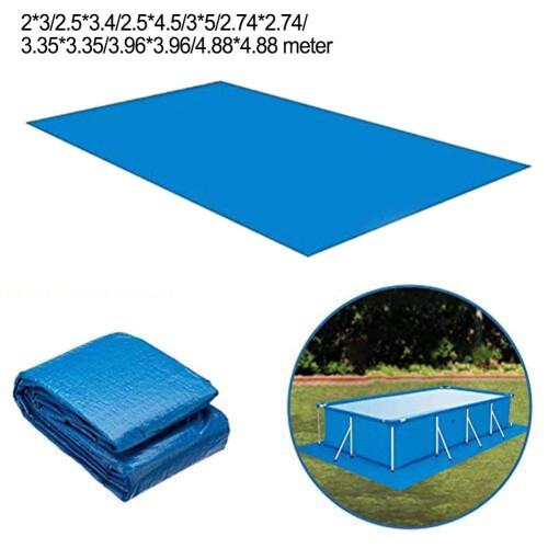 Rectangular Foldable Inflatable Above-Ground Pool 3x5 ft 2
