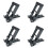 4X Desktop Tablet Computer Stand Multi-Stage Foldable Portable Desktop Student Learning Machine Stand for  (Black) 1