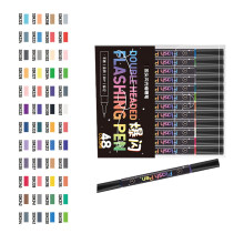 Acrylic Marker Pen Double Tip Glow in Dark Markers for Night Writing and Artistic Creation with Smooth Flowing