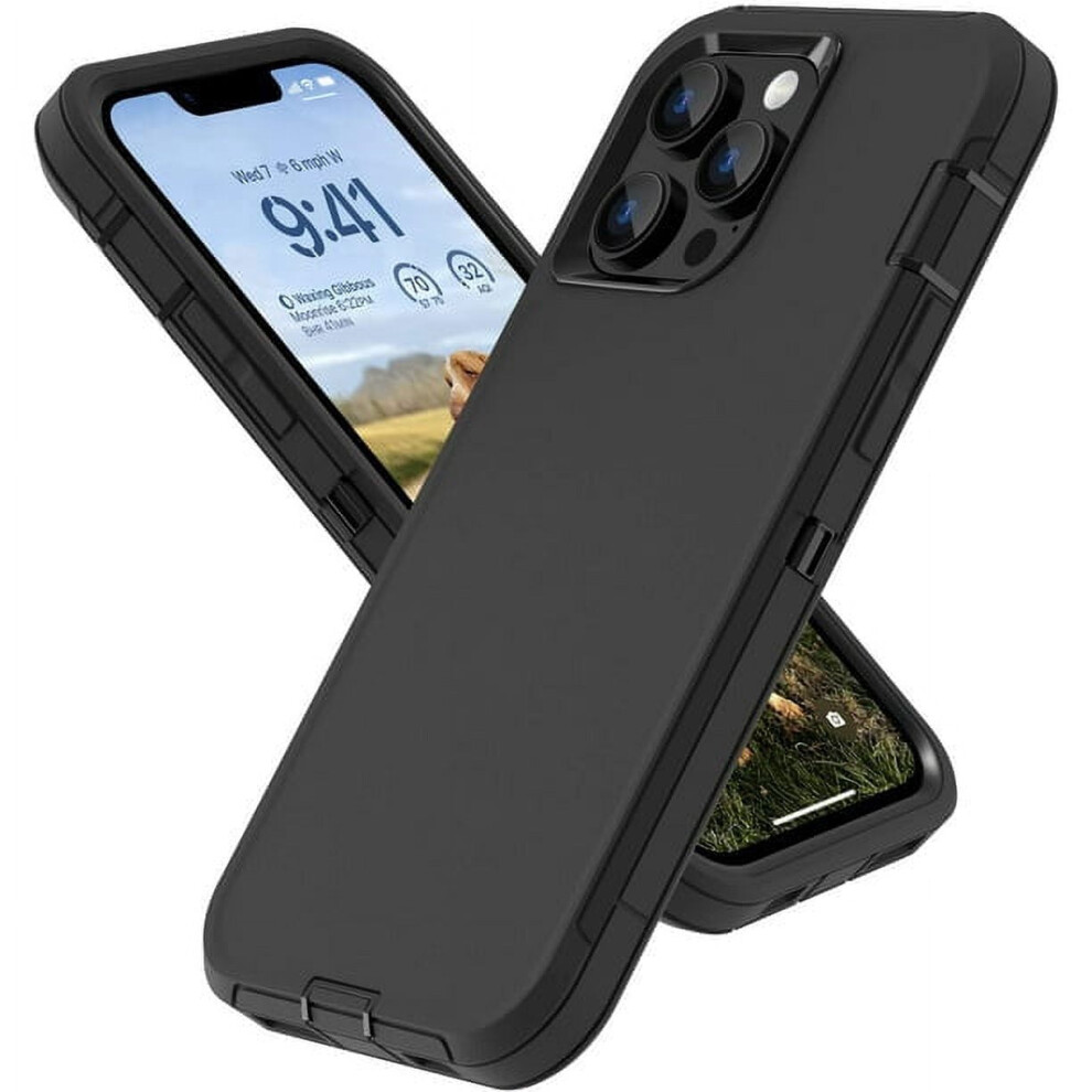 Iphone 12 Heavy Duty Case Â Shockproof 3-Layer Rubber 962029140276
