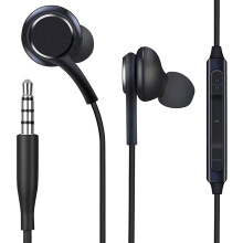Wired 3.5mm Earbuds with Mic HiFi Stereo Volume Control