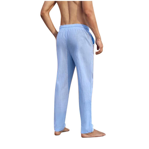 Men's Casual Jogger Pants Sky Blue S 2