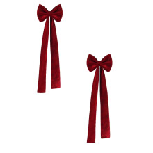Valentine's Day velvet chair bow sash – 1 or 2 pcs