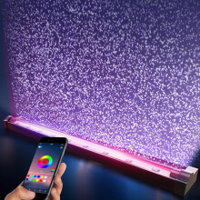 Lampada LED per acquario con controllo tramite app, 16 milioni di colori e 12 effetti.