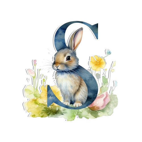 Resin Rabbit Charm Pendant for Jewelry Making - Easter
