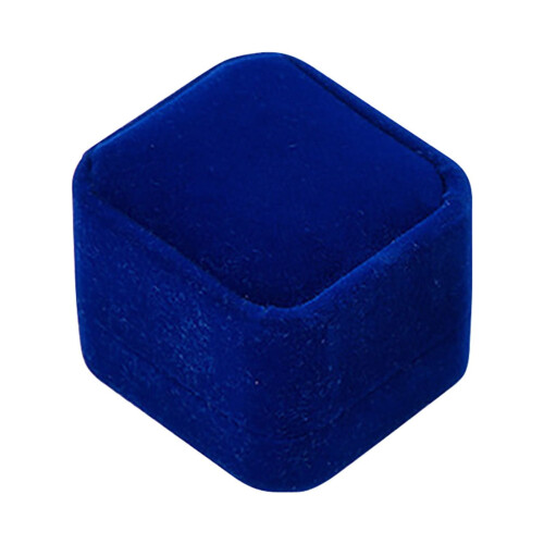 Velvet Ring Box Blue One Size