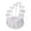 Acrylic Display Risers Clear 12-Tier 1