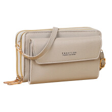 Women Vegan Leather Wallet Crossbody Shoulder Bag Fashion Cellphone Purse with Zipper