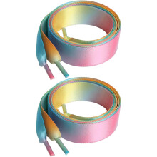 Flat Satin Ribbon Shoelaces 47 inch 2 Pairs