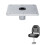 Base de Assento de  7x7 Polegadas, Pedestal e Base com Soquete de Pino de 3/4 Polegadas, Acessórios para , Montagem de Assento de Poste 5