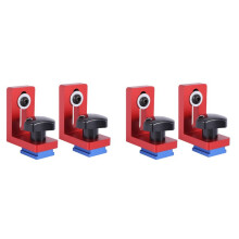Set of 4 T-Track Sliding Brackets for Aluminium Profile Woodworking Tools, T-Tracks Not Included