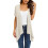 Women's Lightweight Beige Open-Front Cardigan XL 2