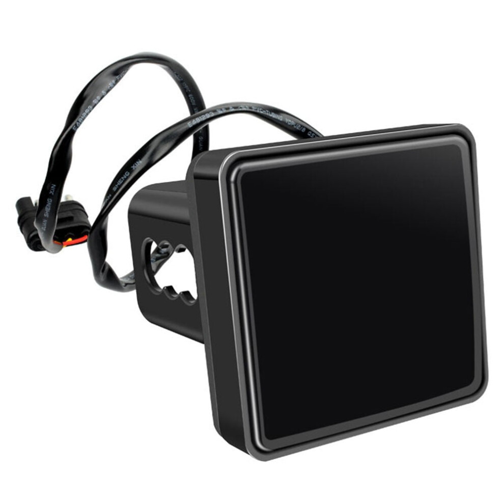 Trailer Hitch Receiver Cover With Led Brake Lights Abs Black 9085618592575