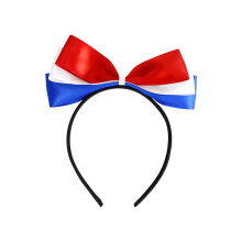 Women's Red White Blue Glitter Headband with Spinning Star