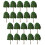 Model Trees for Train Layouts Dark Green 20 pcs 2.95 inch 4