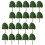 Model Trees for Train Layouts Dark Green 20 pcs 2.95 inch 5