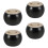 Solid Wood Sofa Legs Classic Style 4 Pcs 8x8 cm Black 1