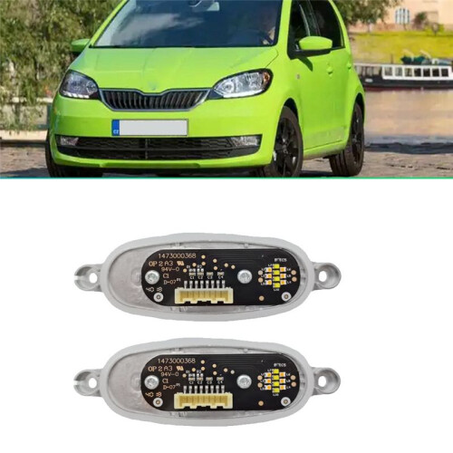 2pcs New Front Headlight LED Moudle 5E0941645/1473000368 for  Octavia 3 2012-2019 Daytime Running Light Source 1