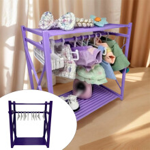 Doll Closet Organizer for 15/17cm Dolls – Portable Mini