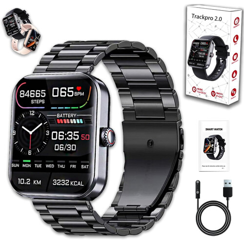 Ribili Track Pro 2.0 Smartwatch, 1,91" Touchscreen, IP67
