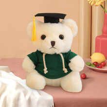 Graduation Bear Doll Soft Plush Doctoral Gown 23cm